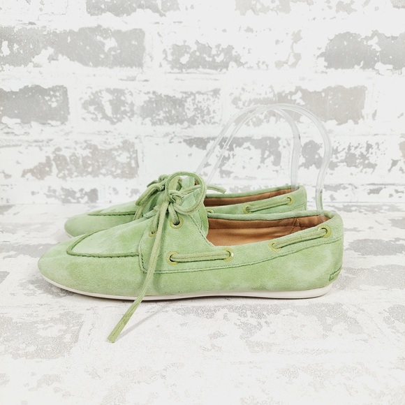 Sperry Shoes - NEW Sperry Slimboat LTT Sneakers Women 5.5 Green Suede Preppy Coastal M554